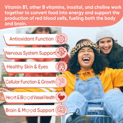 LILICARE Vitamin B1 methylated gummies sealed jar highlights freshness and quality control.