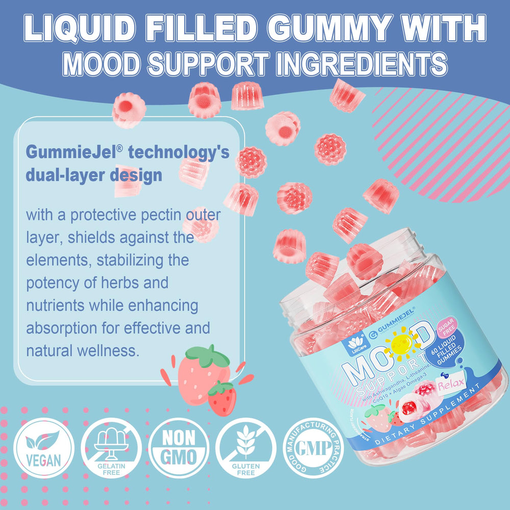 LILICARE vitamin D3 B6 boost gummies label suggests daily resilience.