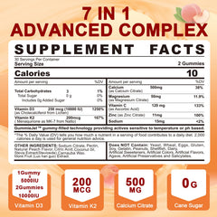 LILICARE bottle back label highlights contents and dosing information