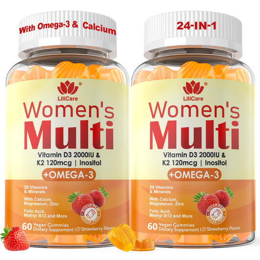 LILICARE gummy bottle shown for convenient daily wellness routine