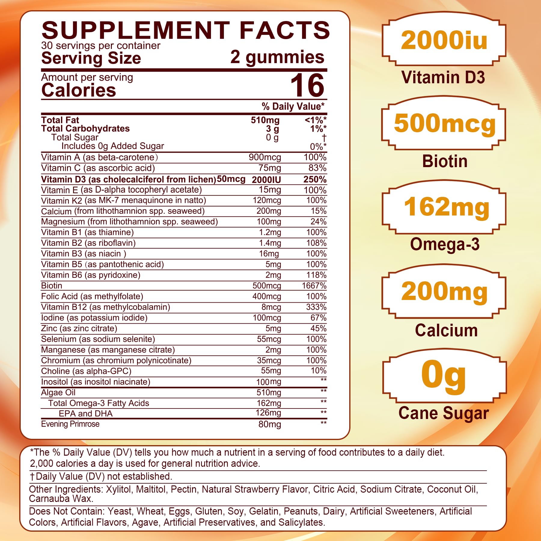 Close-up of gummies texture highlighting tasty sugar-free daily nutrition