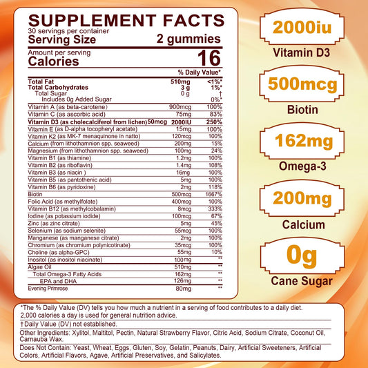 Close-up of gummies texture highlighting tasty sugar-free daily nutrition