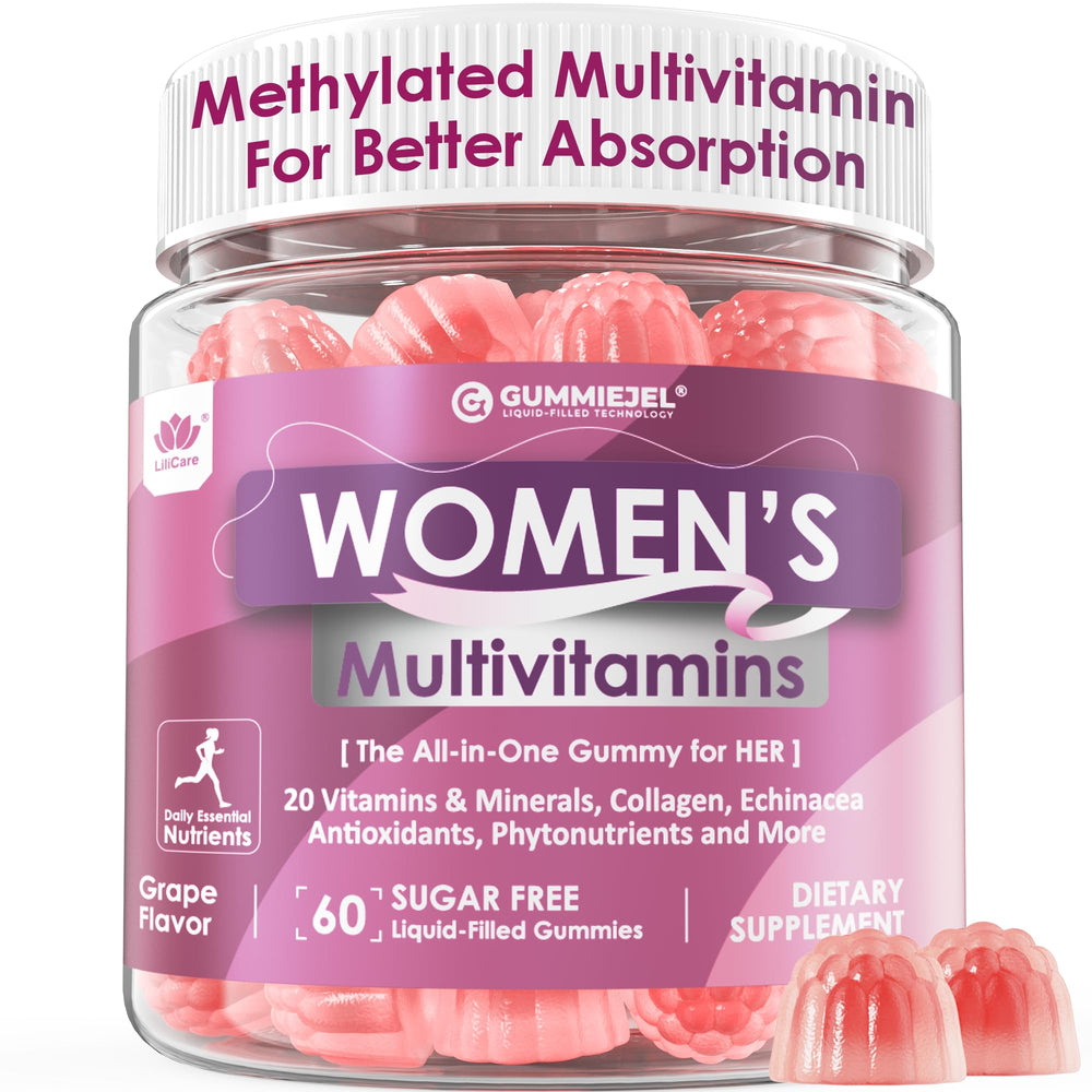 LILICARE women's multivitamin gummy front view for tasty daily nutrition