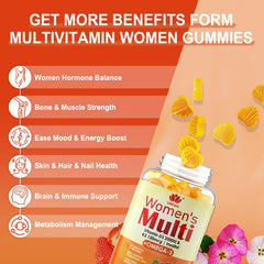 Gummy bottle label highlights D3, K2 and minerals for bone support