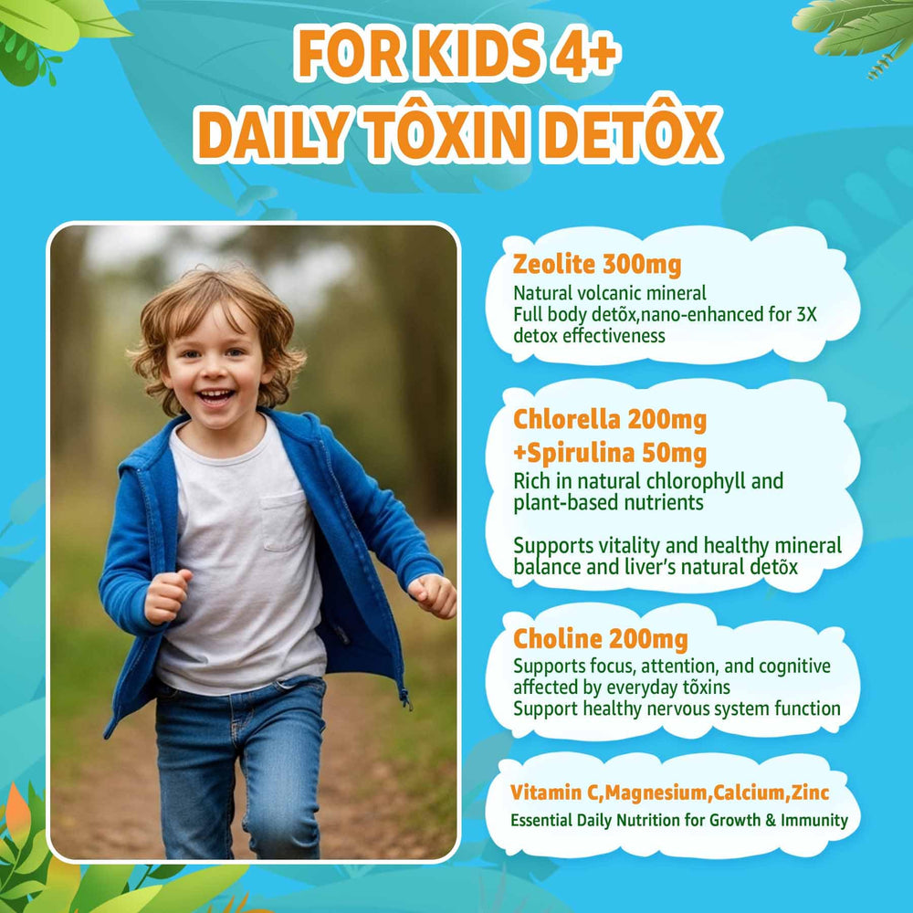 LILICARE Zeolite Detox gummies with blueberry flavor and sugar-free vegan formula.