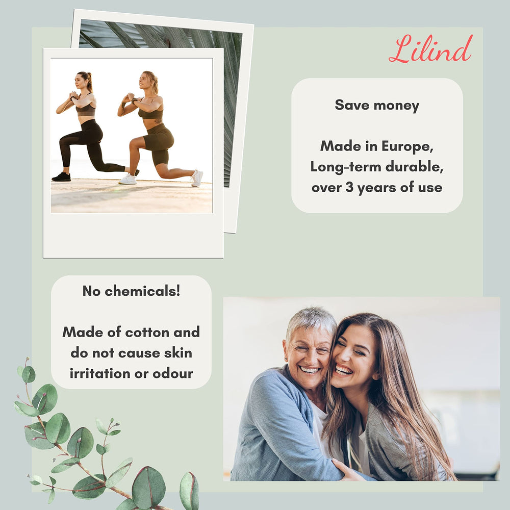 Absorbent core detail on Lilind pad for daily protection