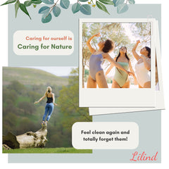 Lilind absorbent cotton flannel core visible for reliable daily protection
