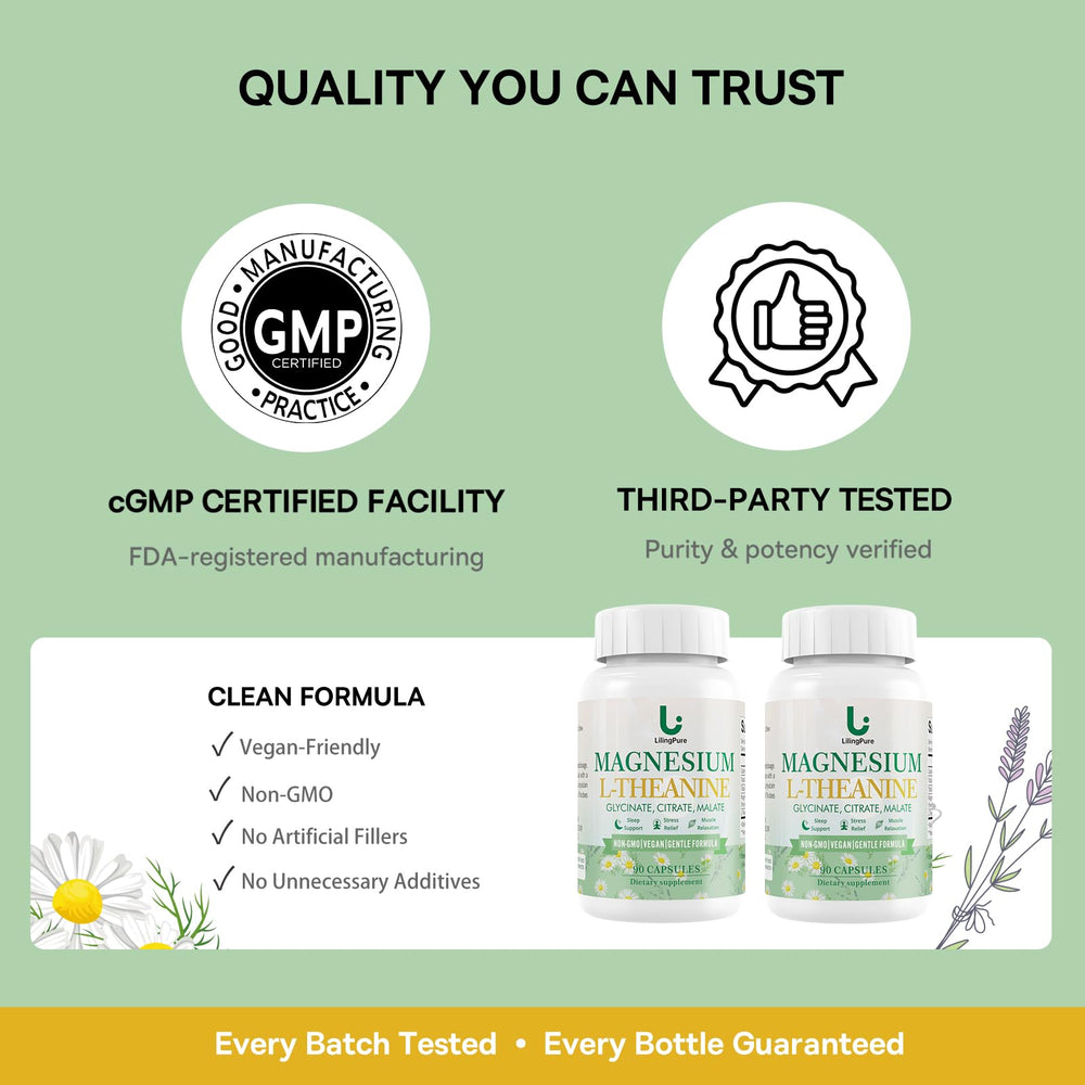 LilingPure Magnesium Complex stress-relief scene with calming ambiance.