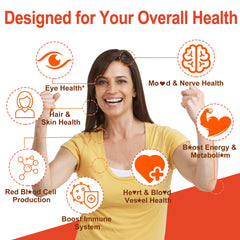 LILICARE ashwagandha and CoQ10 on label visual focus