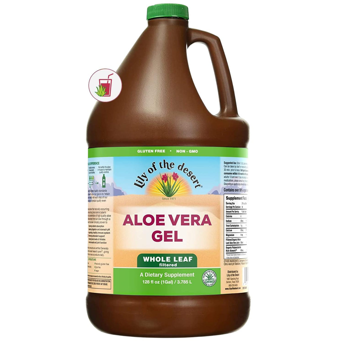 Lily Of The Desert Aloe Gel bottle close-up for daily wellness