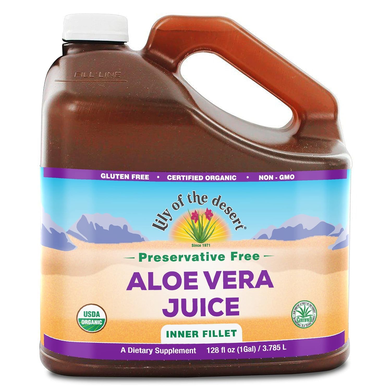 Lily of the Desert Aloe Vera Juice bottle front for gut wellness