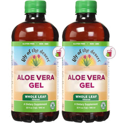 Lily of the Desert Aloe Vera Juice bottle front showing whole-leaf formulation for daily wellness