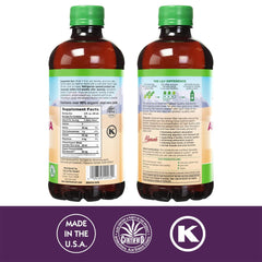 Lily of the Desert Aloe Vera Juice bottle pour demonstrating easy daily intake