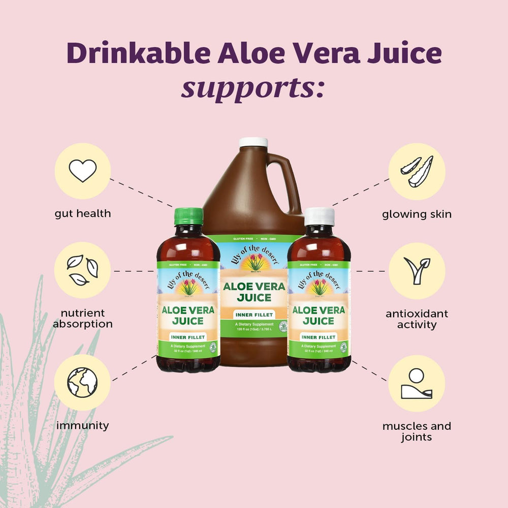 Lily of the Desert Aloesorb difference bottle emphasizing unique polysaccharides