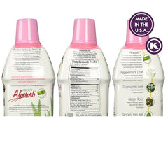 Lily Of The Desert Stomach Formula bottle side view highlights packaging and familiarity.