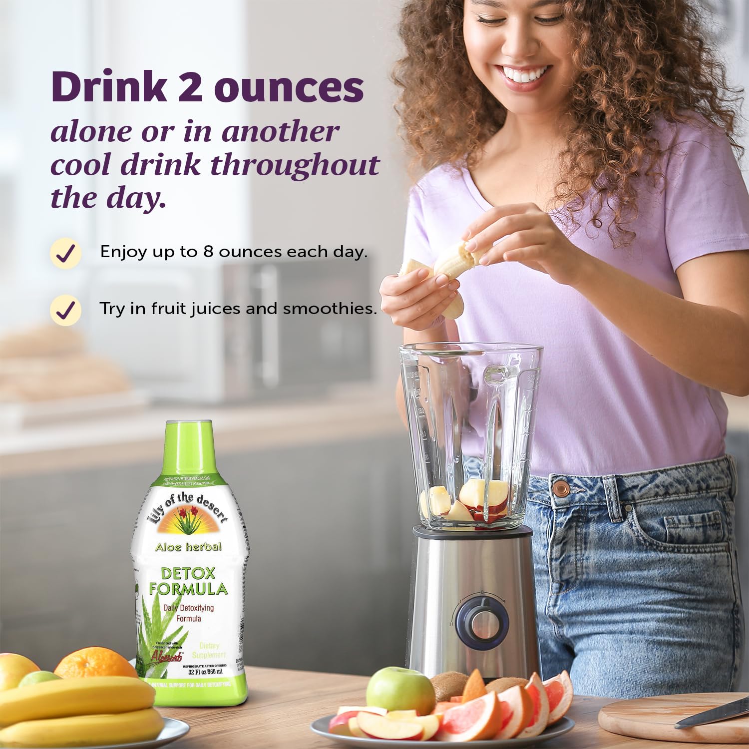 Herbal blend components in Lily of the Desert Detox Formula