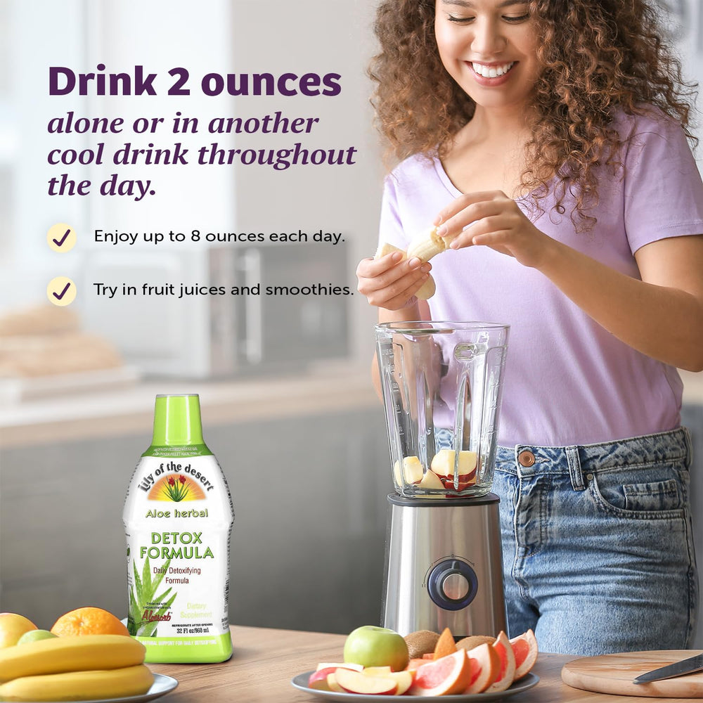 Herbal blend components in Lily of the Desert Detox Formula