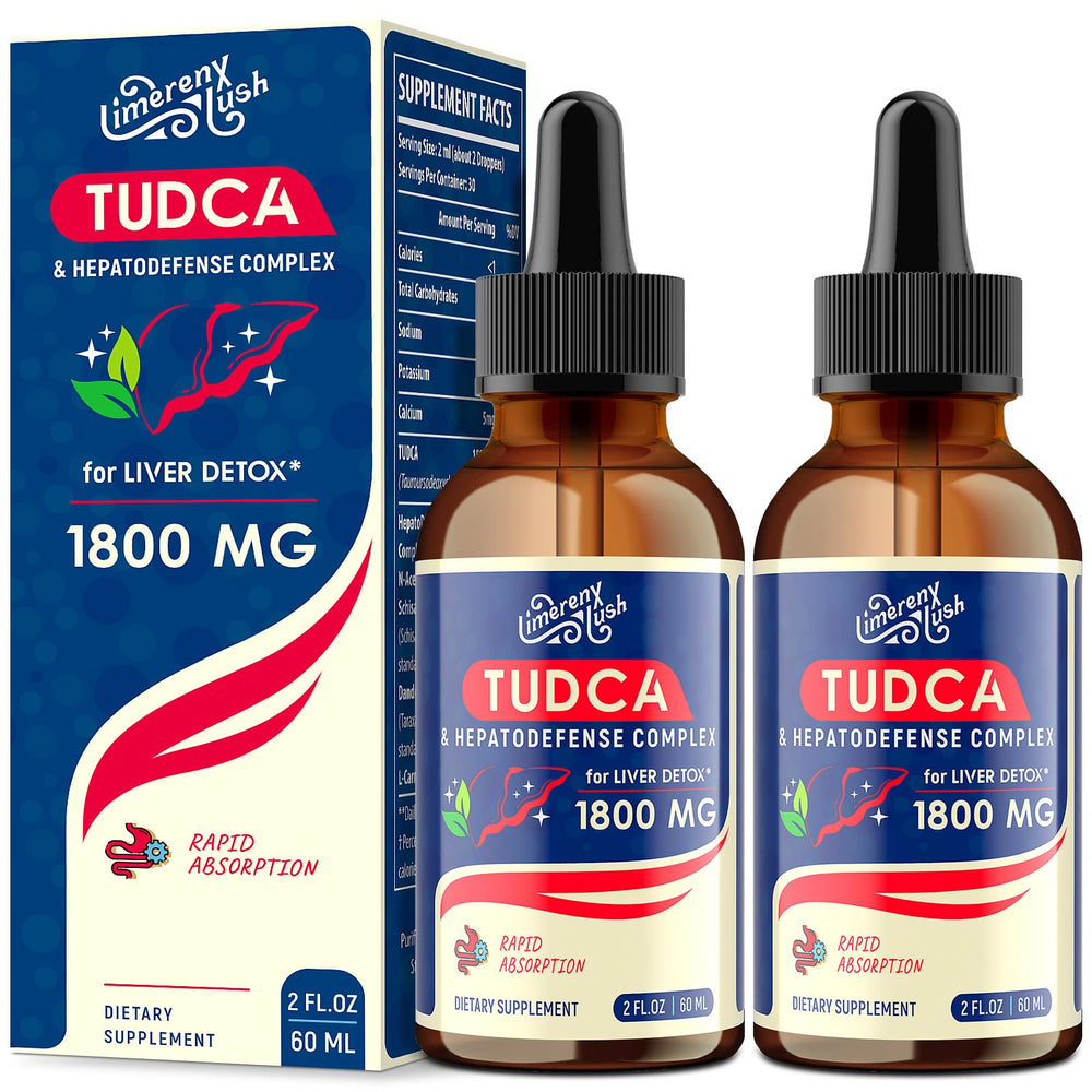 Limerenxlush TUDCA drops bottle for high-potency liver support routine