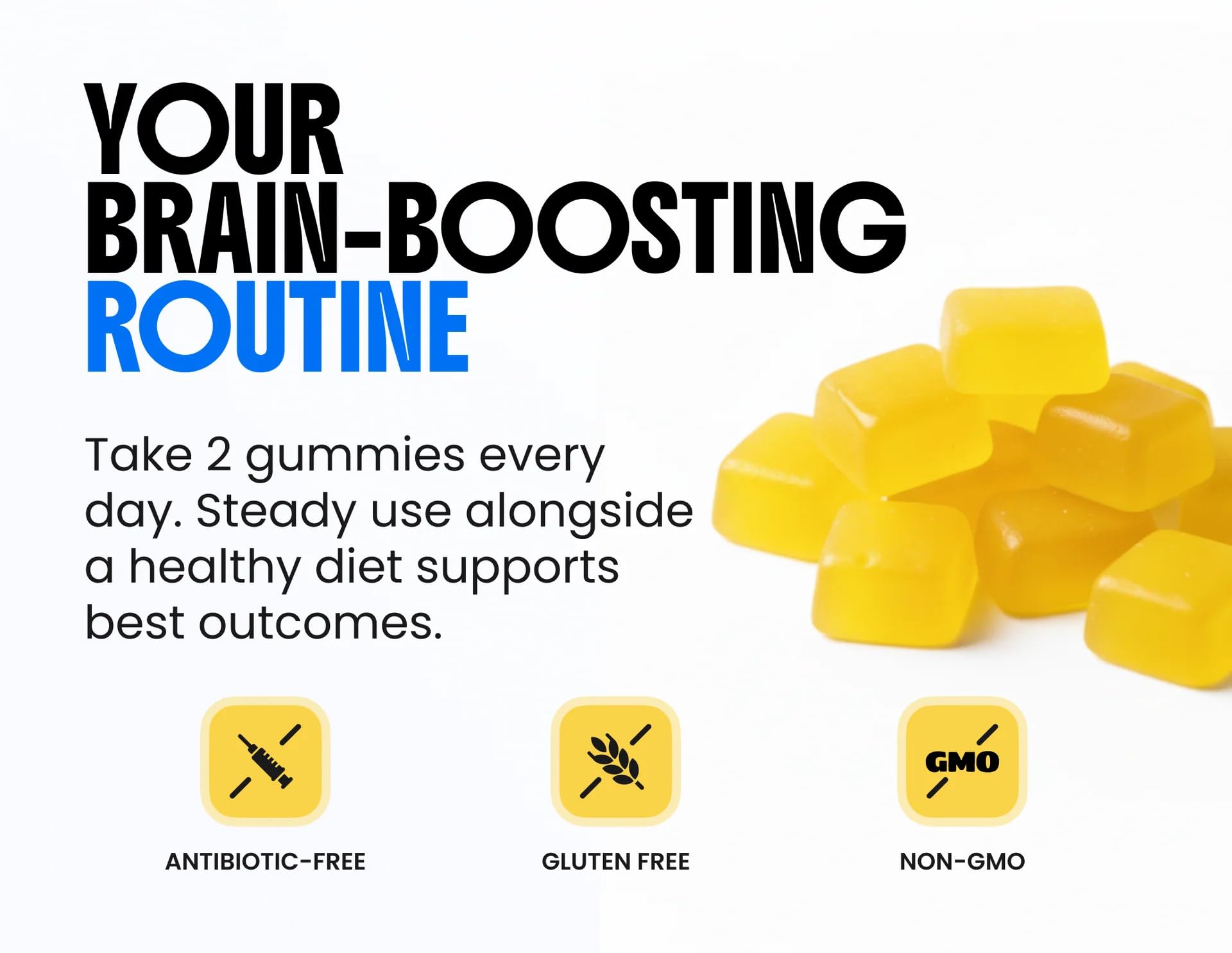 LIMITLESS X NZT-48 NAD+ gummies serving idea for a morning routine.