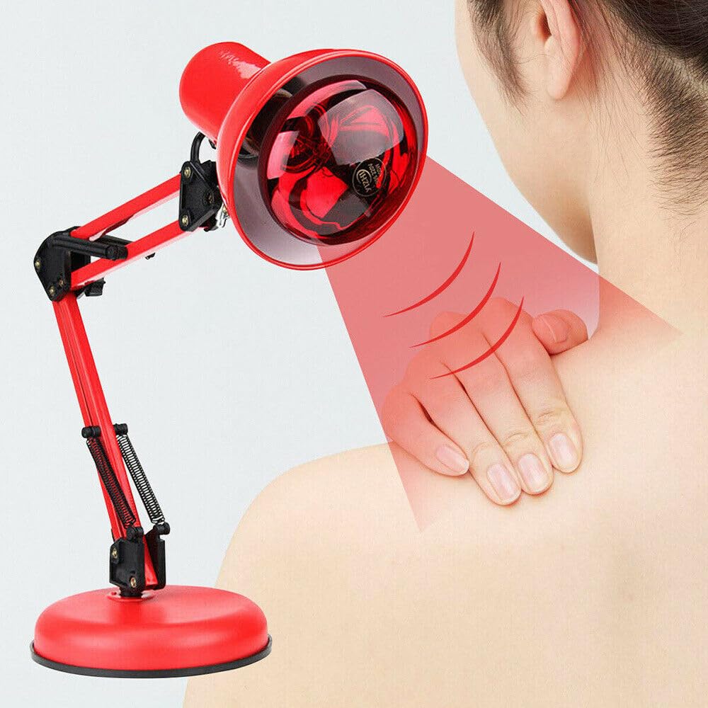 LinaLife 100W IR heat lamp for home warmth and muscle comfort