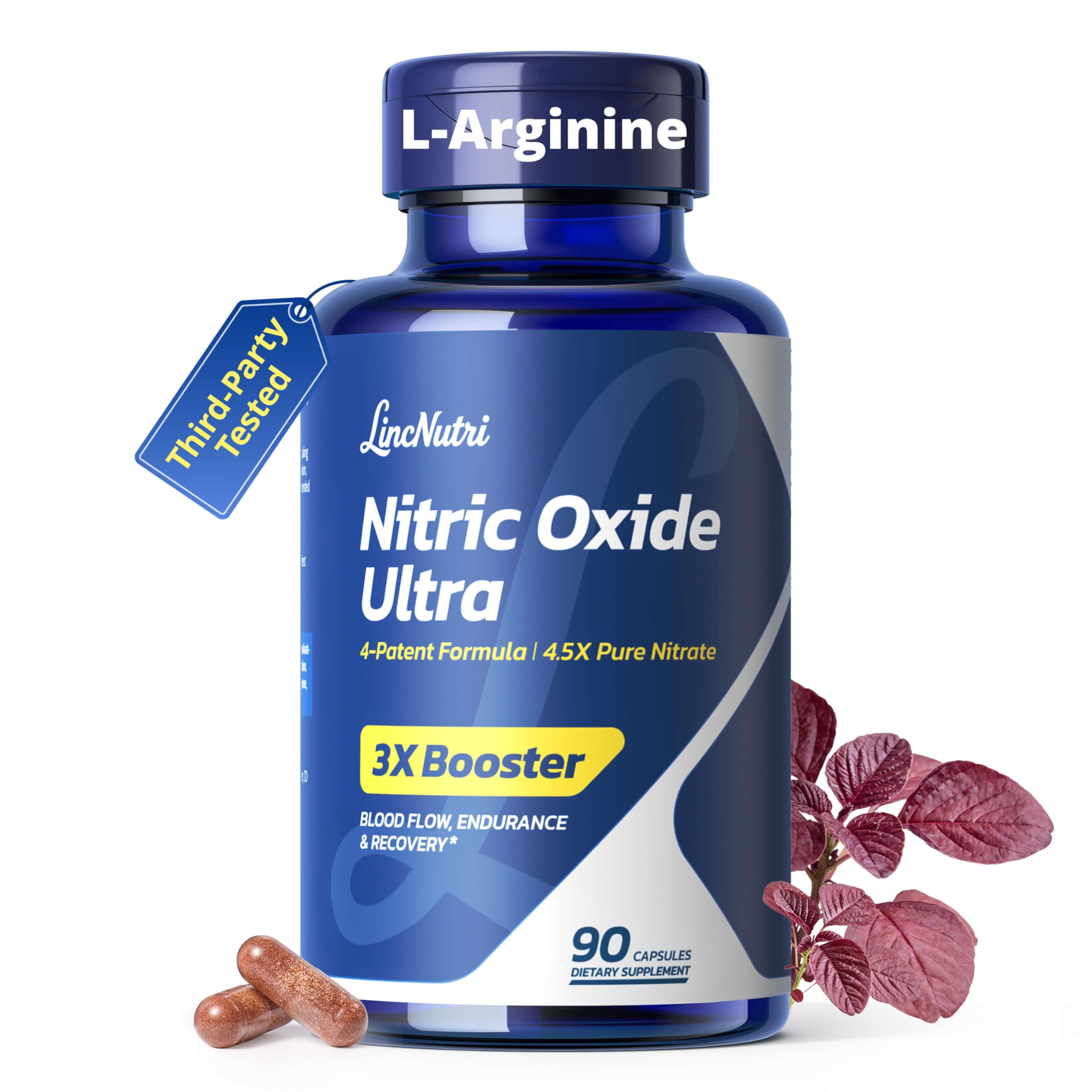 LincNutri ViNitrox bottle image showing convenient daily nitric oxide support