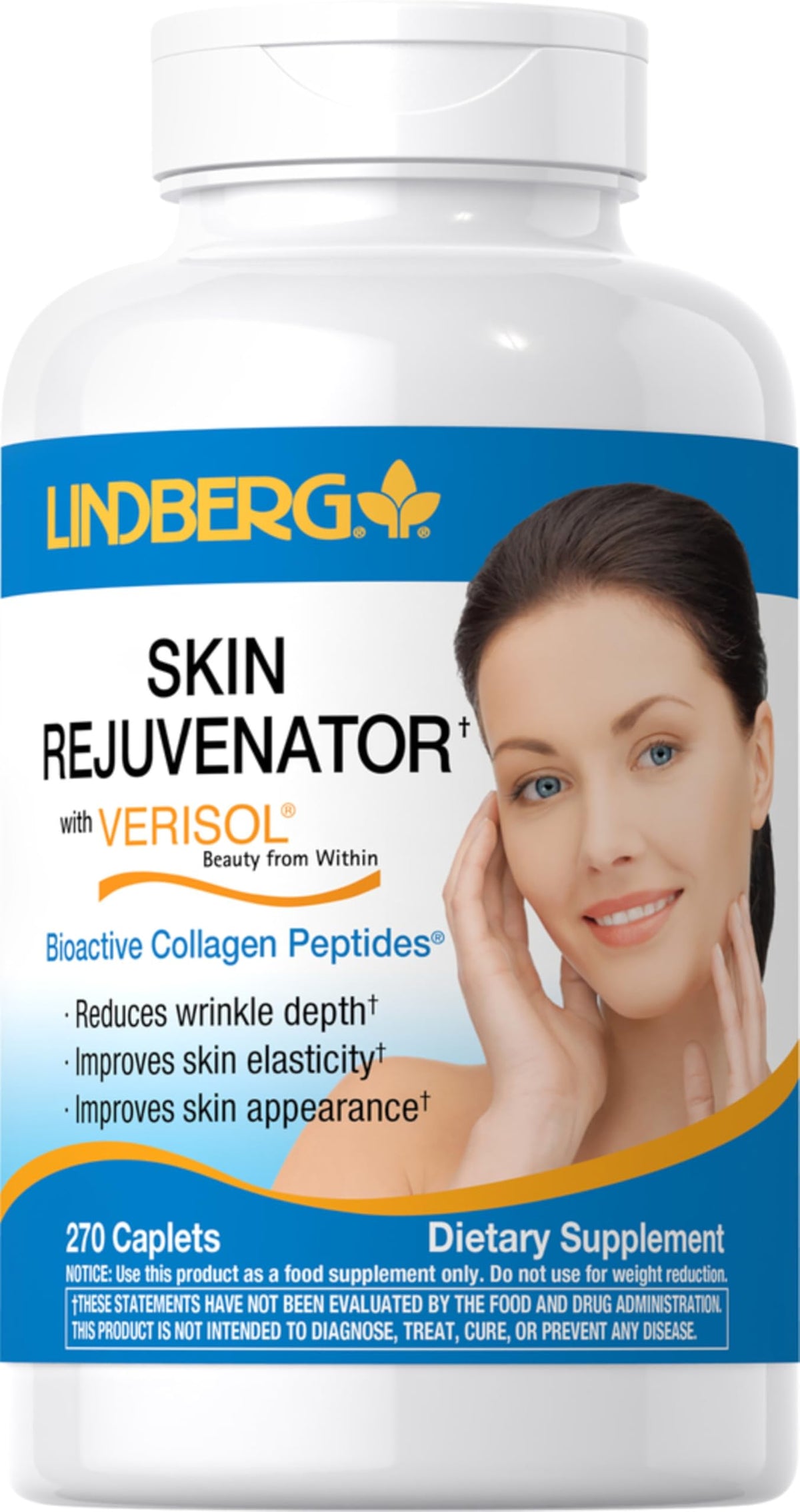 Lindberg Skin Rejuvenator Verisol tablets closeup for skin vitality.