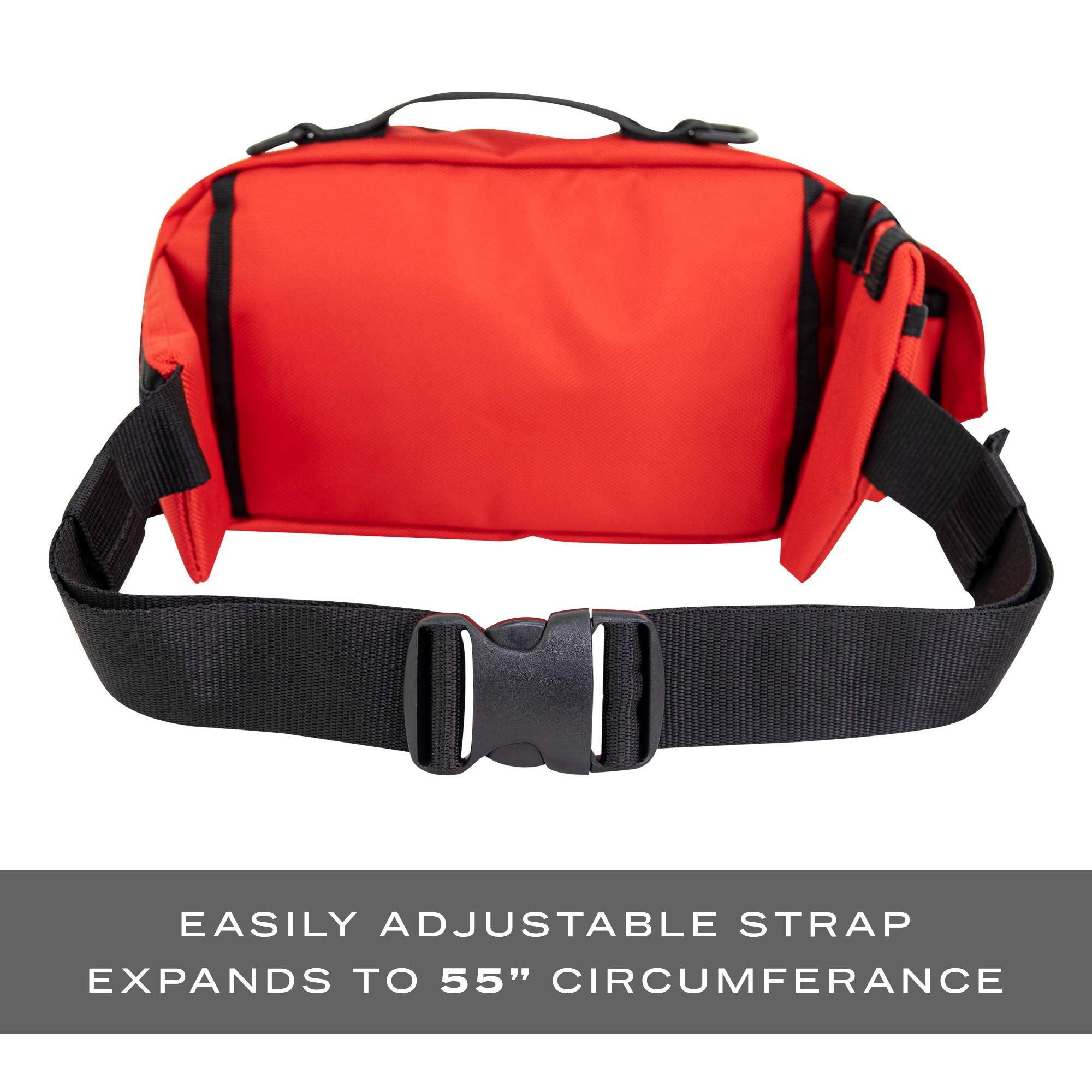LINE2design Deluxe Medical Fanny Pack double-adjustable belt ensures secure fit