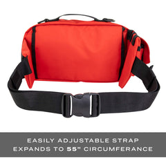 LINE2design Deluxe Medical Fanny Pack double-adjustable belt ensures secure fit