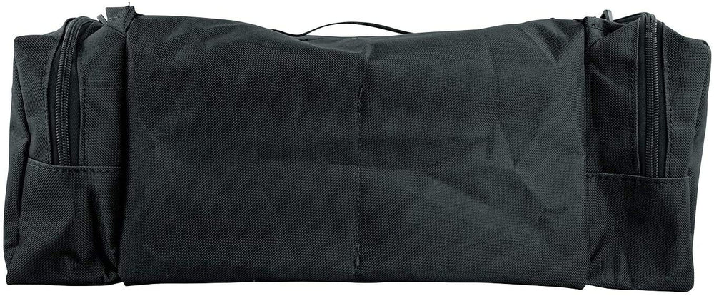 LINE2design pouch in black color with sturdy exterior webbing