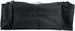 LINE2design pouch in black color with sturdy exterior webbing