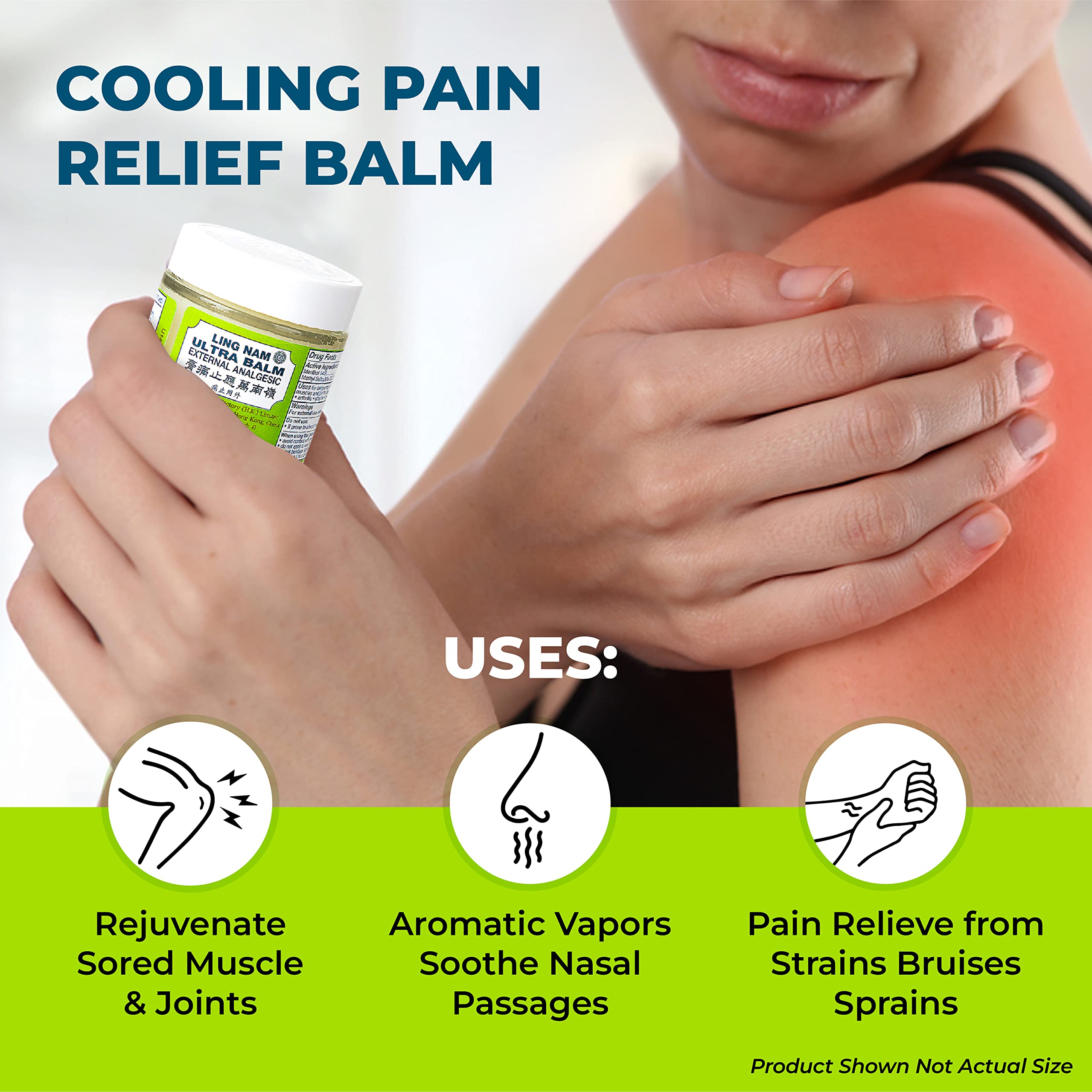 Ling Nam Ultra Balm label highlights 70-year heritage and NDC code.