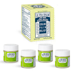 Ling Nam Ultra Balm four-pack packaging for convenient home use.