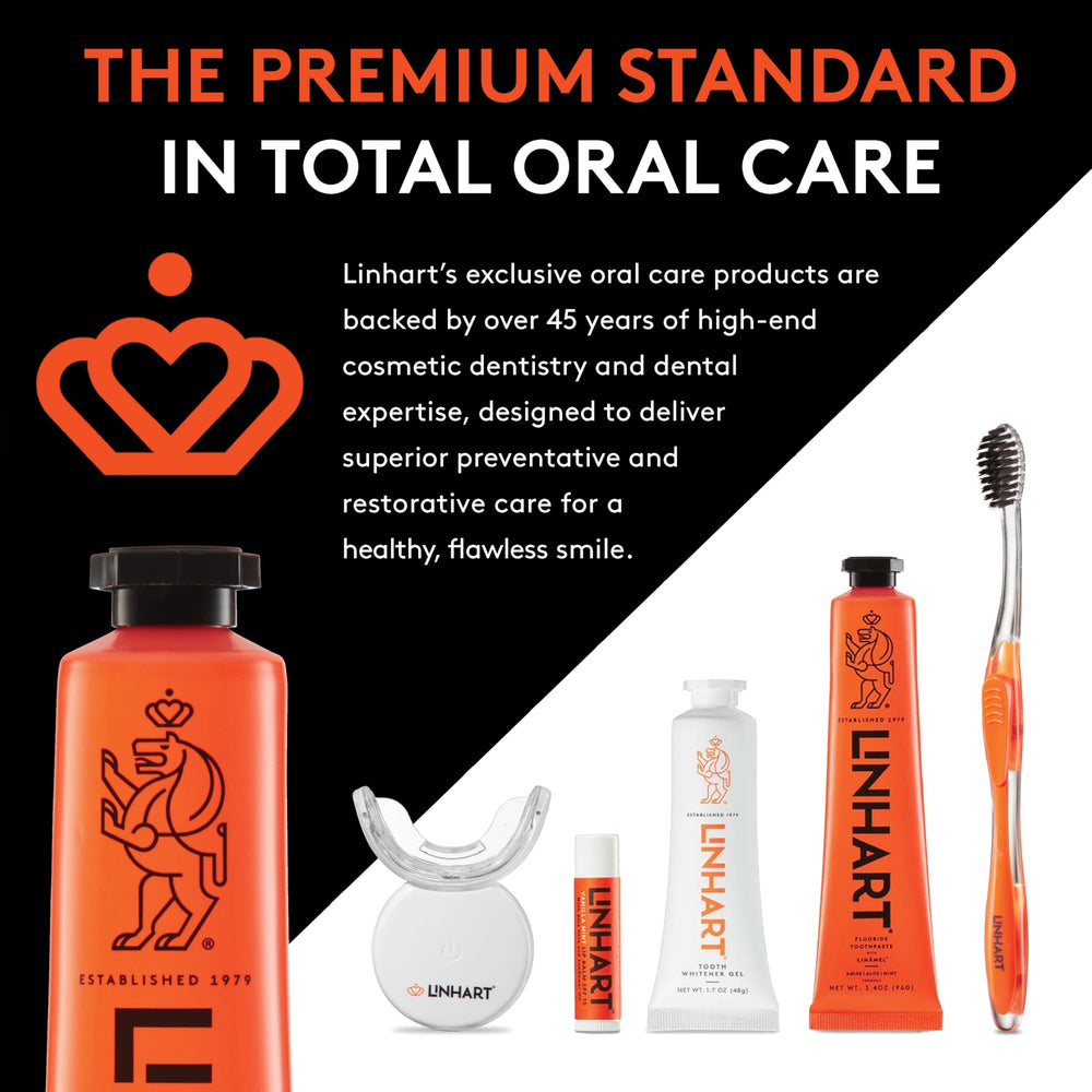 LINHART Smile Care Set packaging is compact for easy storage.
