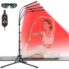 Linidcoud four-head red light lamp front view for comprehensive body treatment