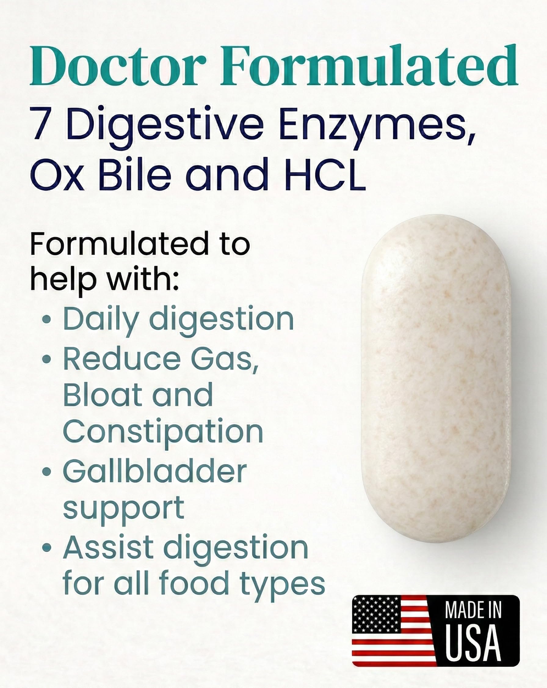 LionHeart Digestive Enzymes purified bile salts aid smoother digestion