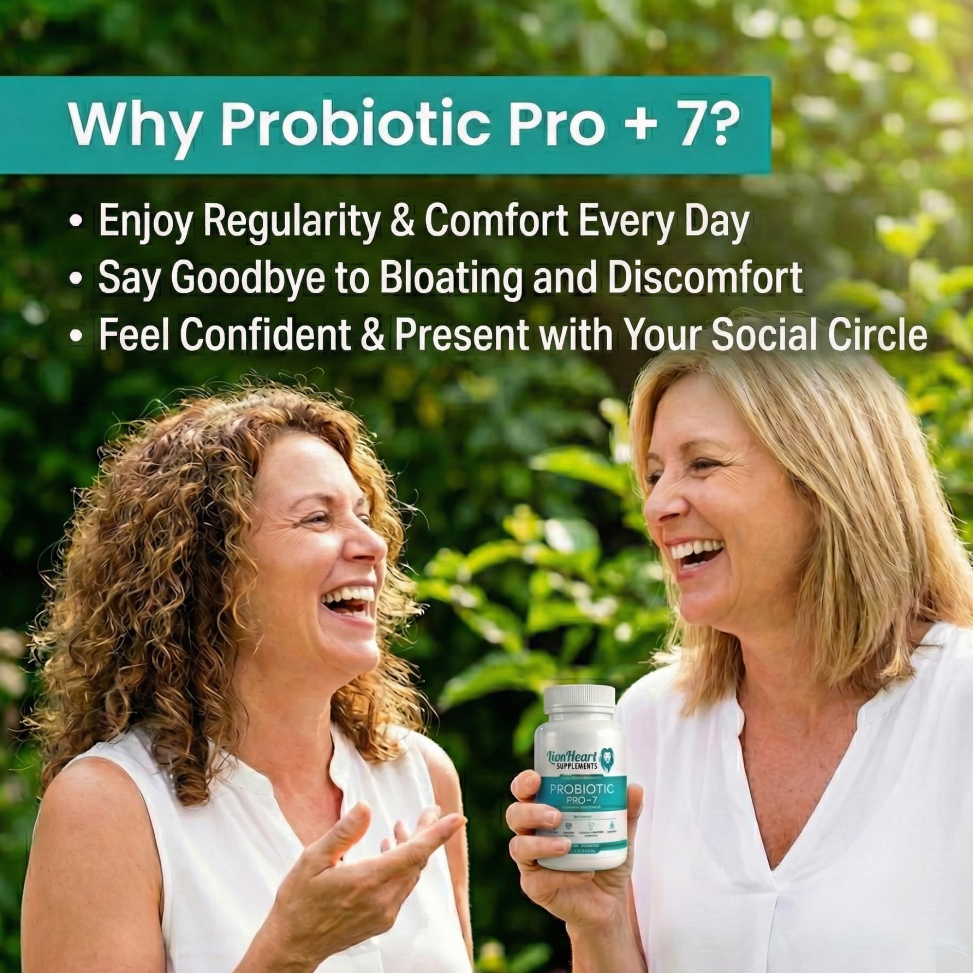 LionHeart Probiotics for men and women supports inclusive wellness use.