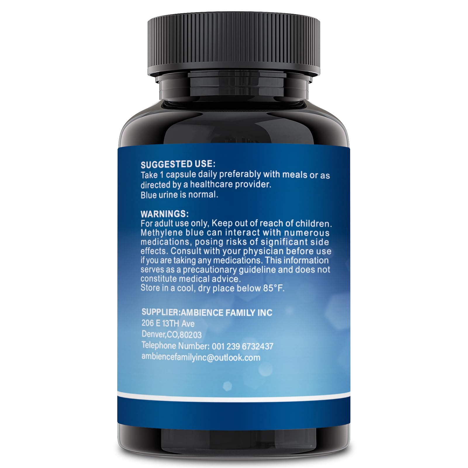 Liophy branding on premium supplement label