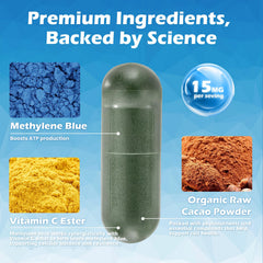 Close-up of Liophy capsule, smooth and easy to swallow