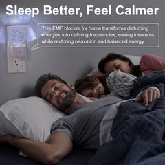 Liovsiso EMF Blocker glows softly as a night light