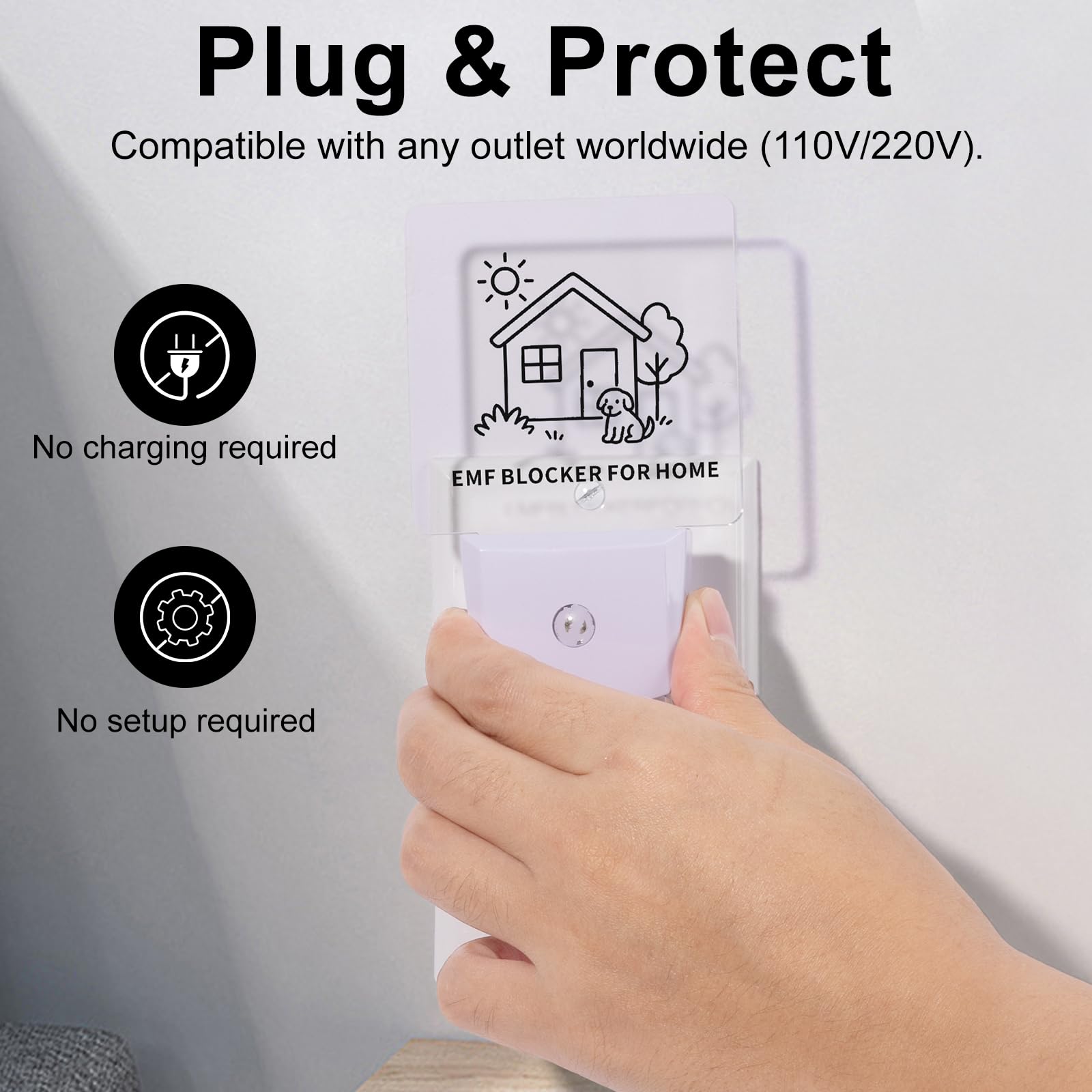 Liovsiso EMF Blocker ready for travel with worldwide use