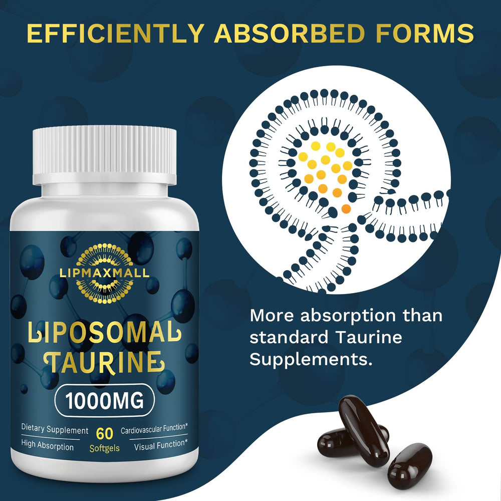 Lipmaxmall liposomal delivery technology diagram illustrating enhanced absorption