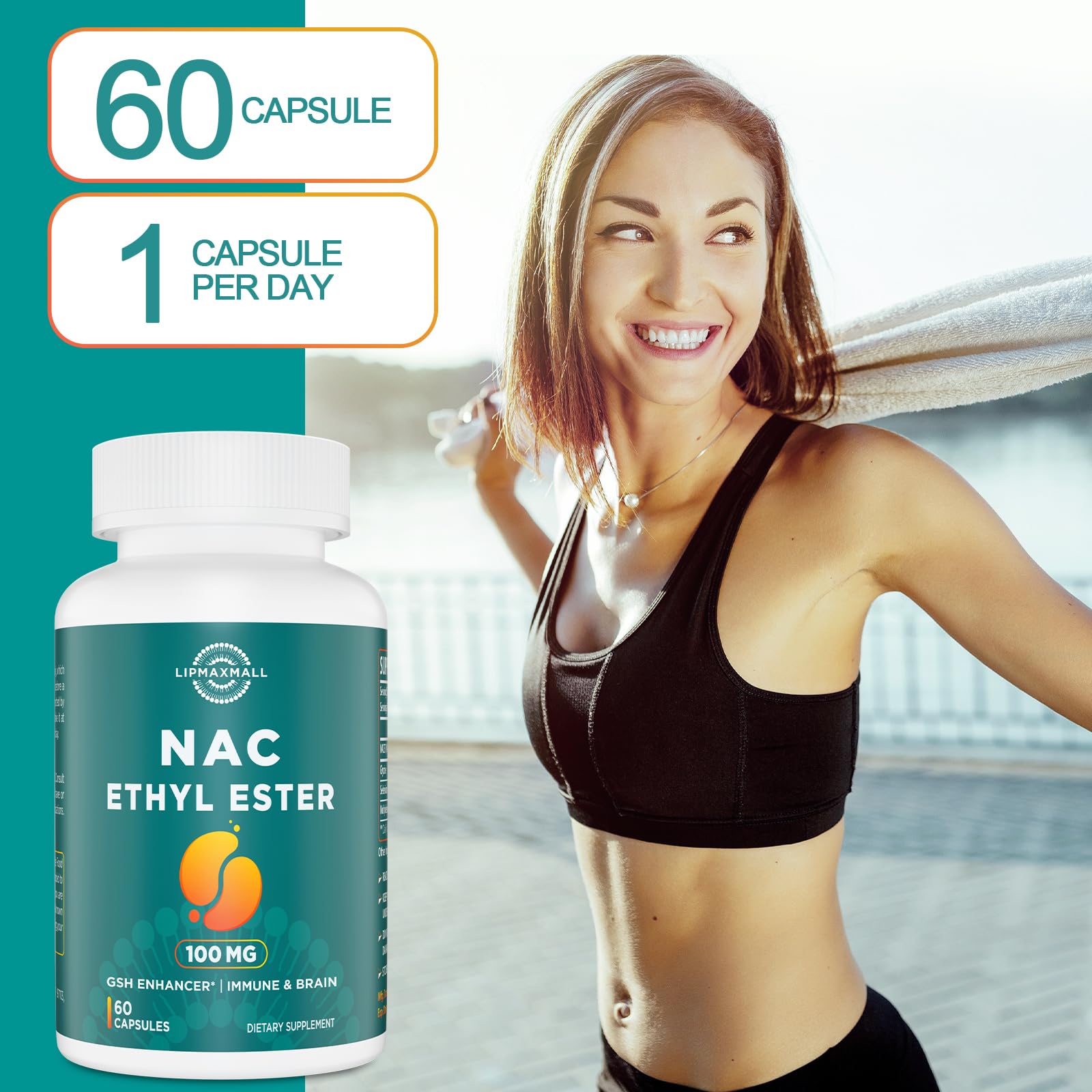 Lipmaxmall NACET two-pack box supports convenient ongoing daily supplementation