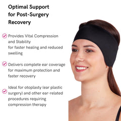 LIPOELASTIC PU03 compression ear band providing gentle support