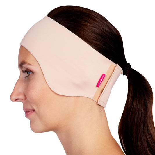 LIPOELASTIC PU03 black ear band for discreet post-surgery wear