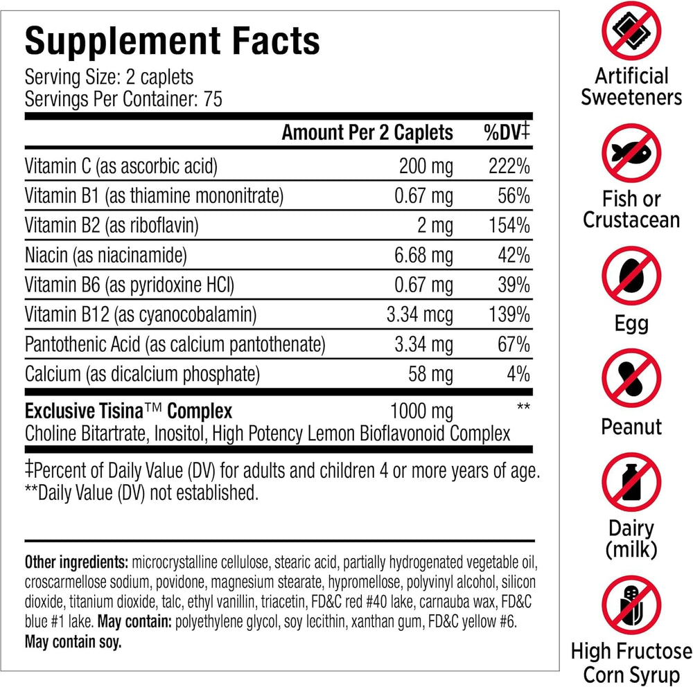 Closeup of Lipo-Flavonoid caplets ready for daily intake.
