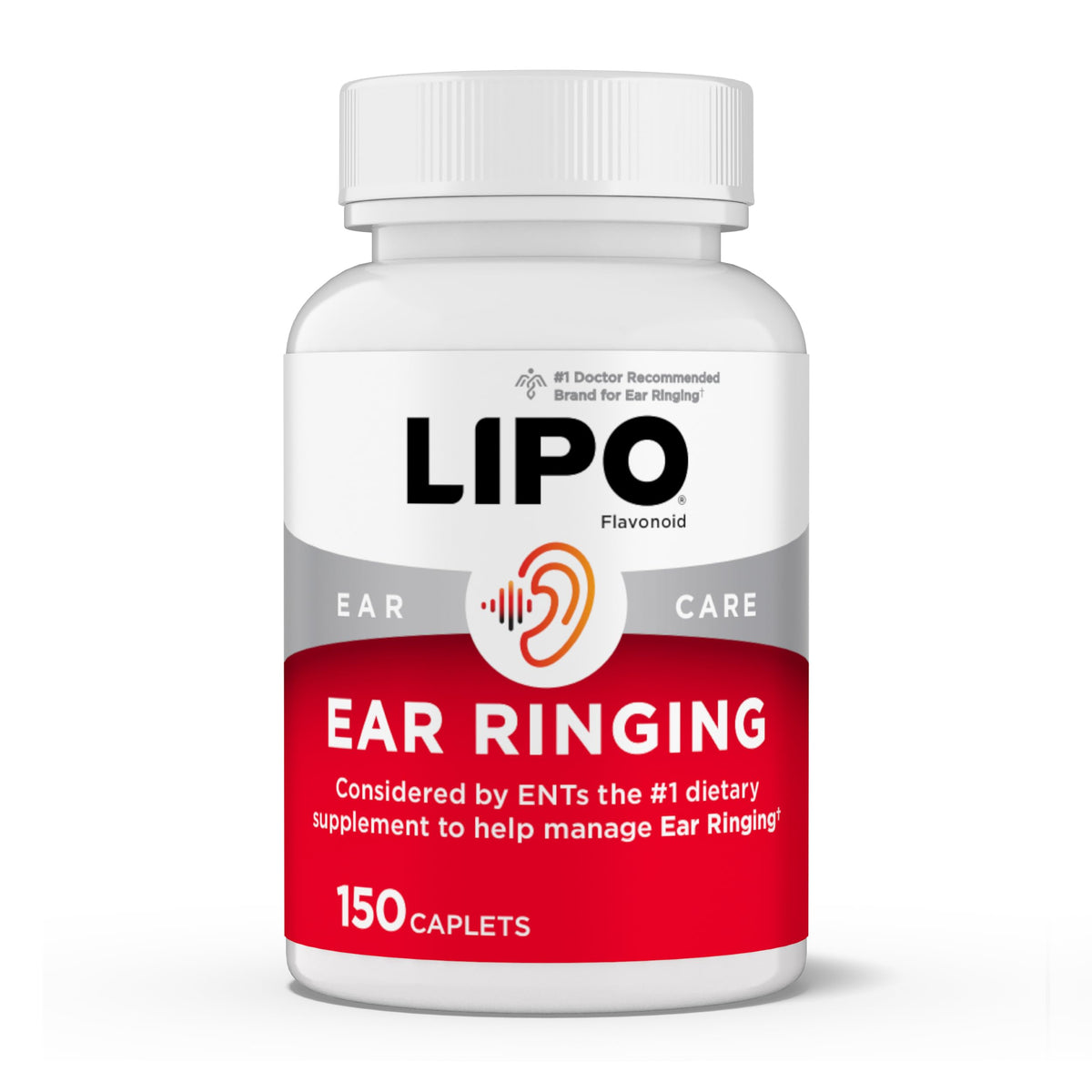 Lipo-Flavonoid ear ringing bottle showing the lemon bioflavonoid formula for inner ear support.