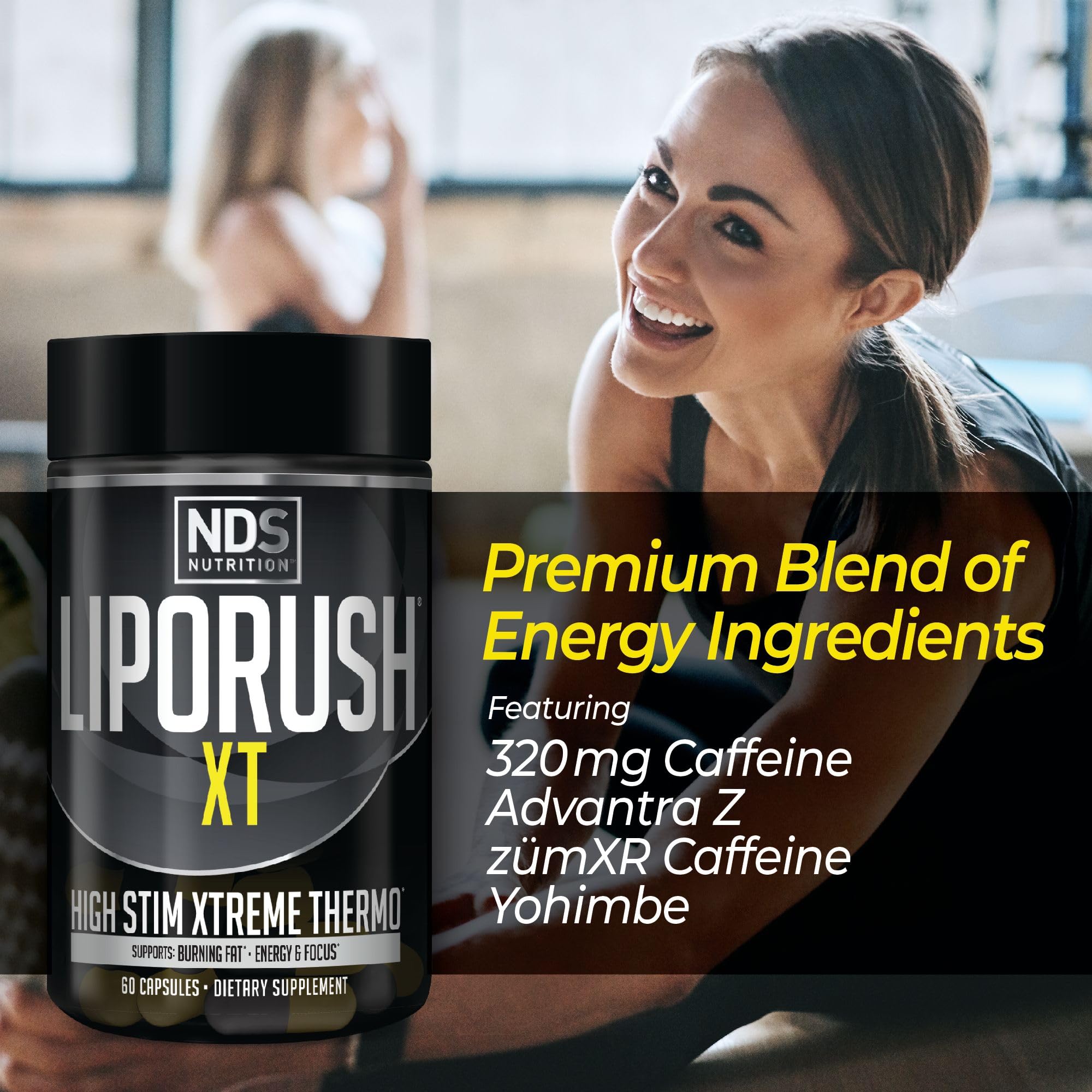 LIPORUSH NDS Nutrition XT C3G formula capsule highlight cutting-edge nutrition blend