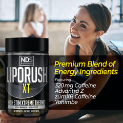 LIPORUSH NDS Nutrition XT C3G formula capsule highlight cutting-edge nutrition blend