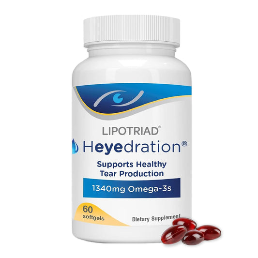 Lipotriad Heyedration eye vitamin bottle for daily eye health support