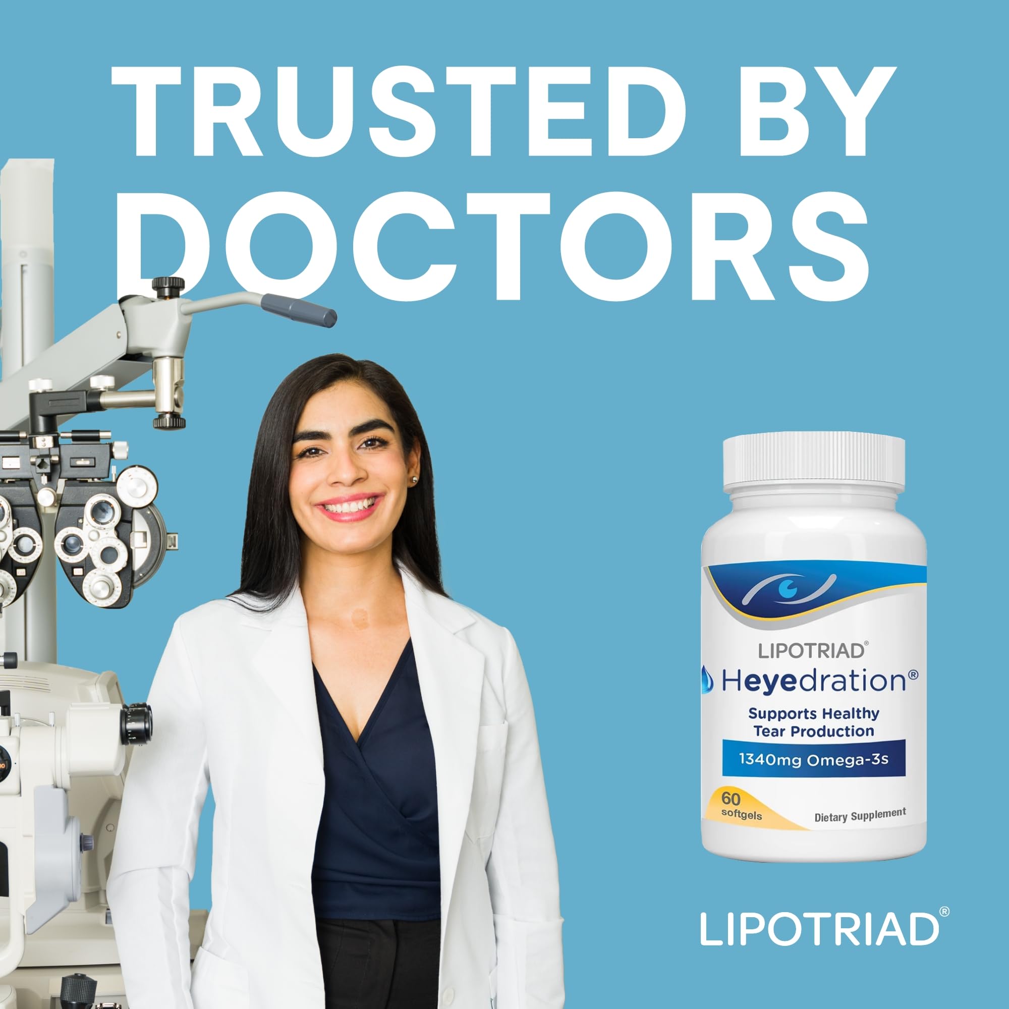 Omega-3 EPA and DHA emphasis for eye comfort potential